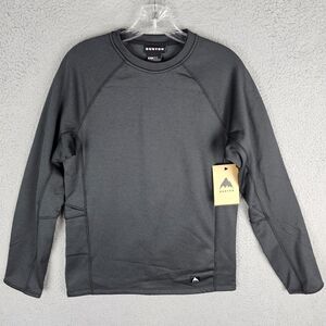 Burton Stockrun Crew Fleece Lined Sweatshirt Snowboarding Mens Size XXS